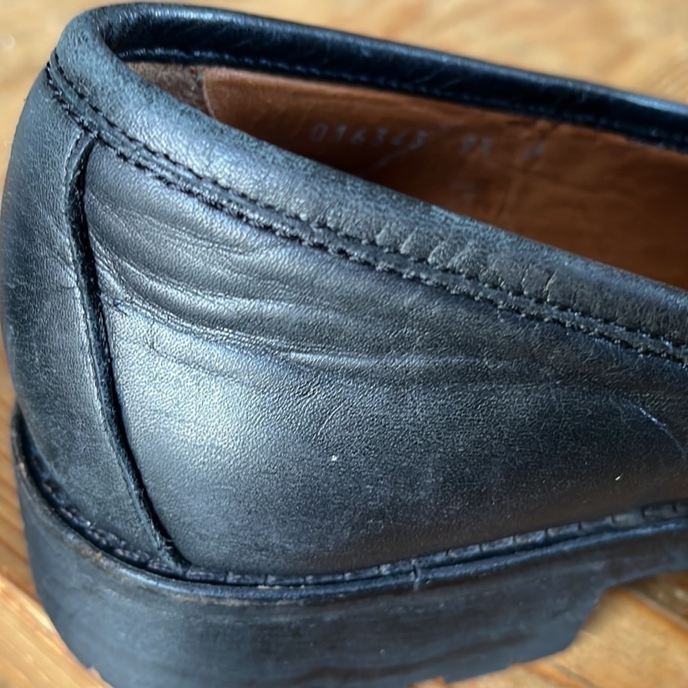 GUCCI Horsebit Mens Jasper Loafers Lug Sole Dress Shoe Black Leather 9.5 - Picture 10 of 16